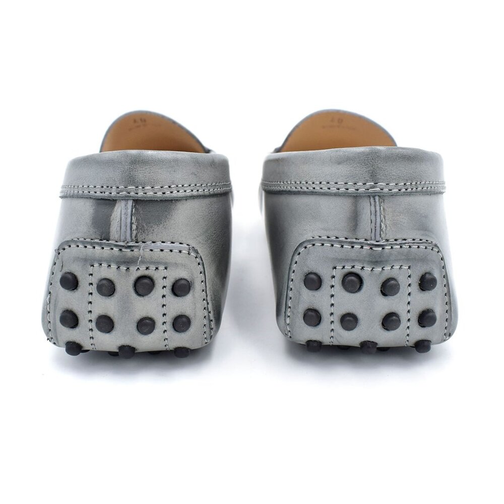 *New in Box!* Tod's Gommino Leather Driving Shoes Loafers in Gray sz 40/10 - Picture 6 of 7